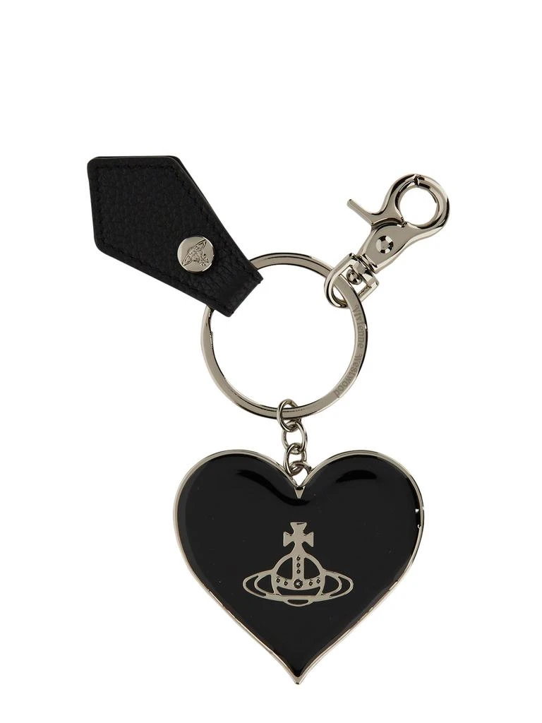 商品Vivienne Westwood|Vivienne Westwood Jordan Mirror Heart Orb Keychain,价格¥970,第1张图片