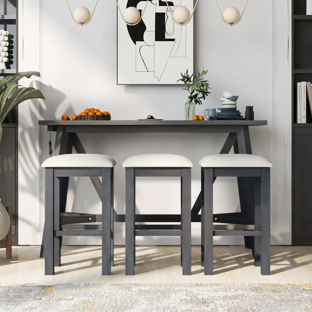 商品Simplie Fun|Dining and Kitchen Set in Rubberwood,价格¥3041,第2张图片详细描述