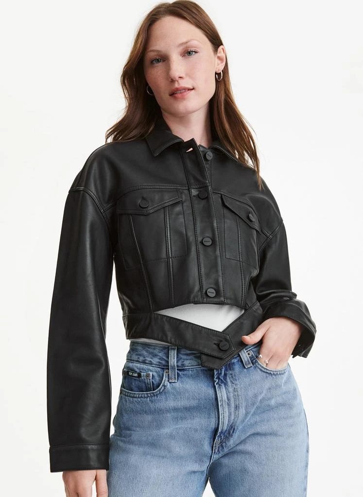 商品DKNY|Button Front Collar Jacket,价格¥2470,第1张图片