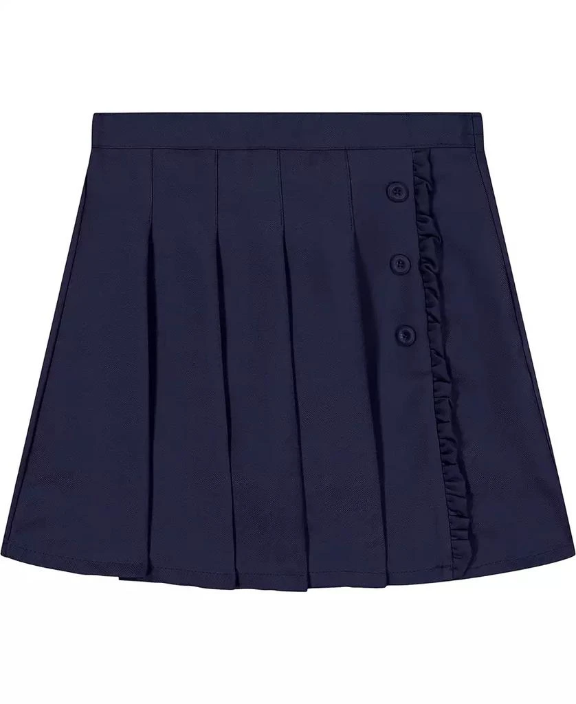 商品Nautica|Little Girls Uniform Pleated Scooter with Ruffle Skorts,价格¥169,第1张图片