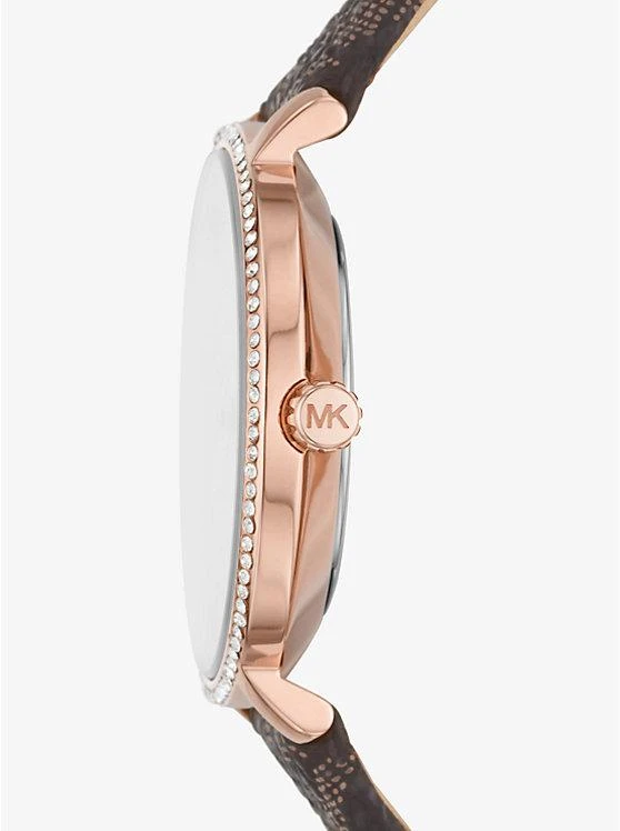 商品Michael Kors|Pyper Logo and Rose Gold-Tone Watch and Bracelet Set,价格¥1232,第2张图片详细描述