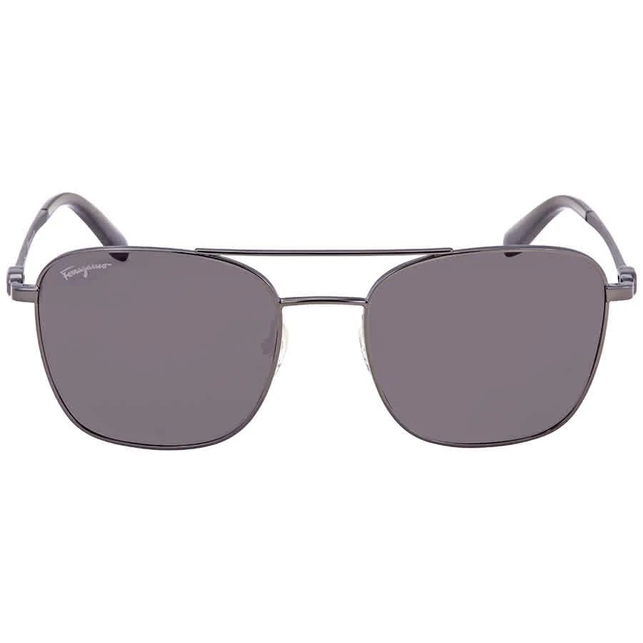 商品Salvatore Ferragamo|Grey Square Men's Sunglasses SF158S 015 53,价格¥437,第1张图片