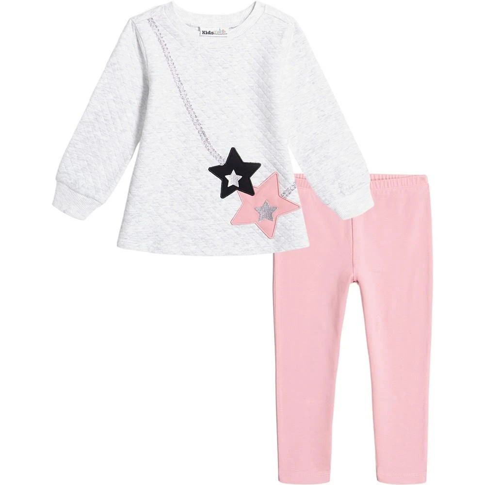 商品KIDS HEADQUARTERS|Baby Girls Quilted A-Line Tunic and Solid Stretch Leggings, 2-Piece Set,价格¥180,第1张图片