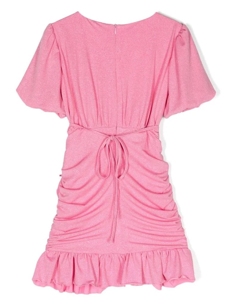 商品MISS BLUMARINE|Pink Glitter Draped Dress,价格¥1602,第2张图片详细描述