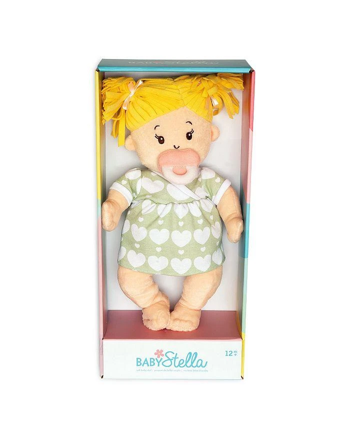 商品Manhattan Toy|Baby Stella Blonde Hair Soft Nurturing First Baby Doll - Ages 12 Months+,价格¥321,第4张图片详细描述