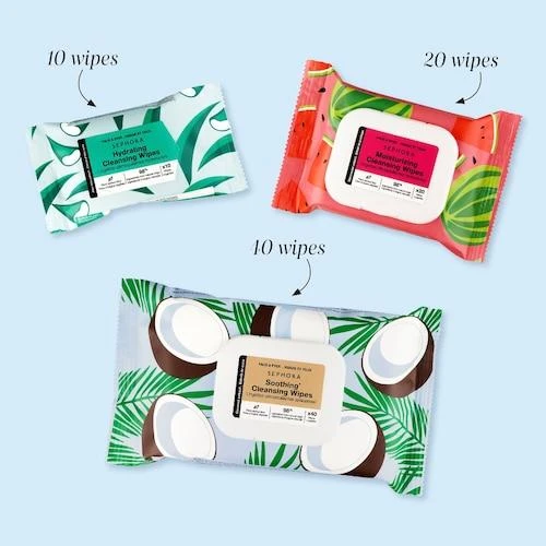 商品SEPHORA COLLECTION|Cleansing + Exfoliating Wipes,价格¥55,第2张图片详细描述