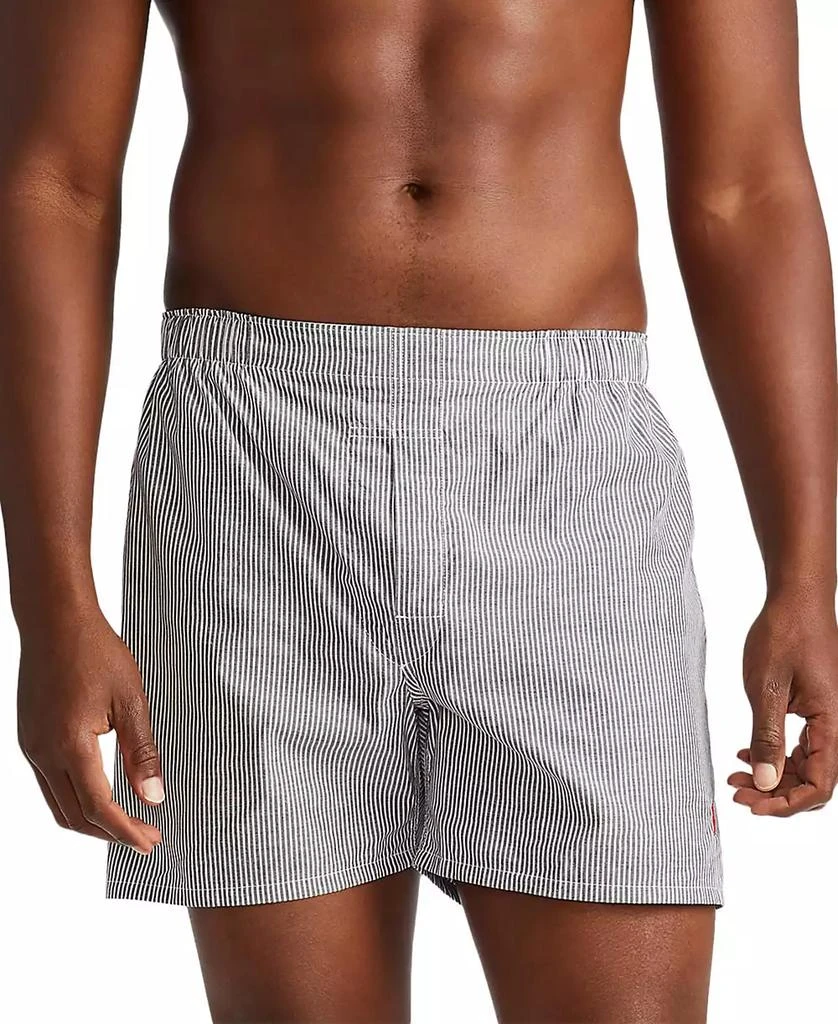 商品Ralph Lauren|Men's 3 Pack Classic Woven Cotton Boxers,价格¥376,第3张图片详细描述