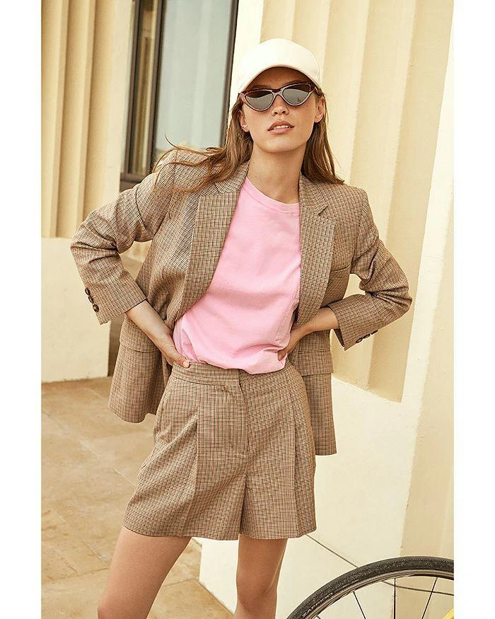 商品VANESSA BRUNO|Valentina Pleated Plaid Shorts,价格¥660,第4张图片详细描述