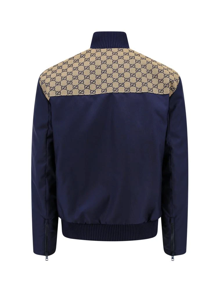 商品Gucci|Nylon padded jacket with GG Fabric insert,价格¥8677,第2张图片详细描述