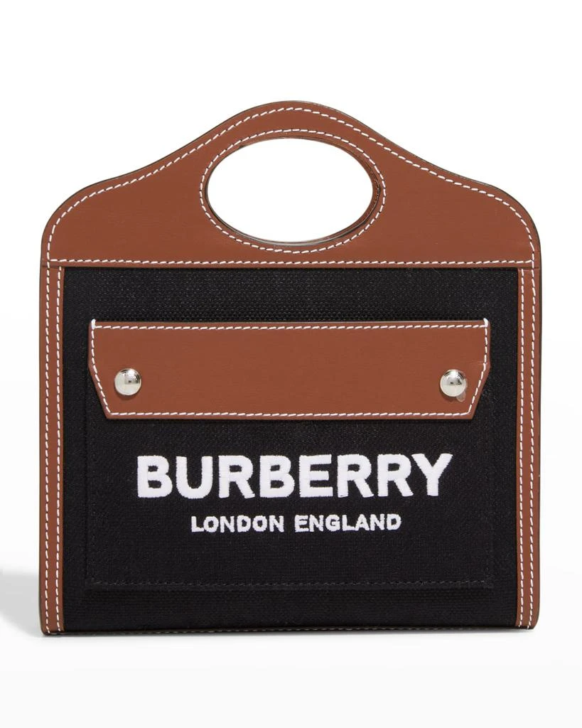 商品Burberry|Micro Pocket Canvas Top-Handle Bag,价格¥8877,第1张图片