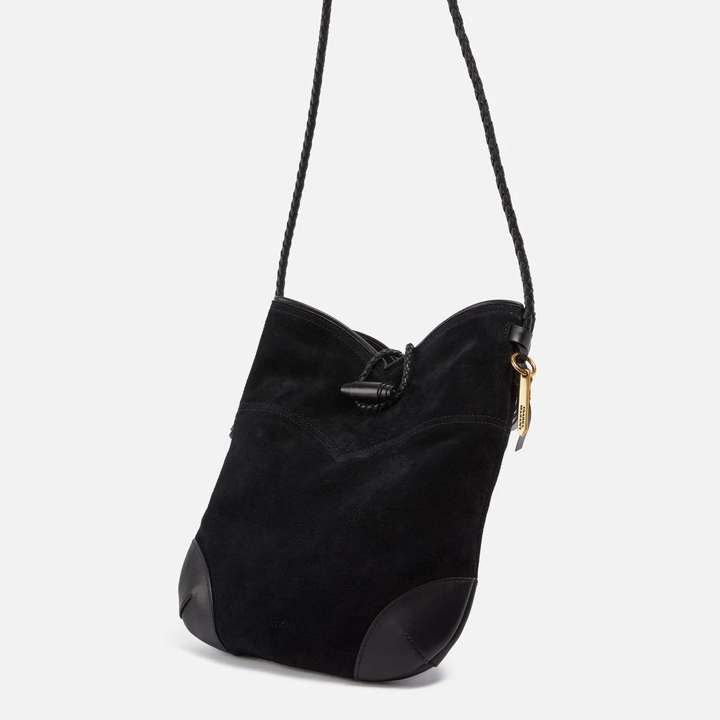 商品Isabel Marant|Isabel Marant Tyag Leather-Trimmed Suede Shoulder Bag,价格¥2649,第5张图片详细描述