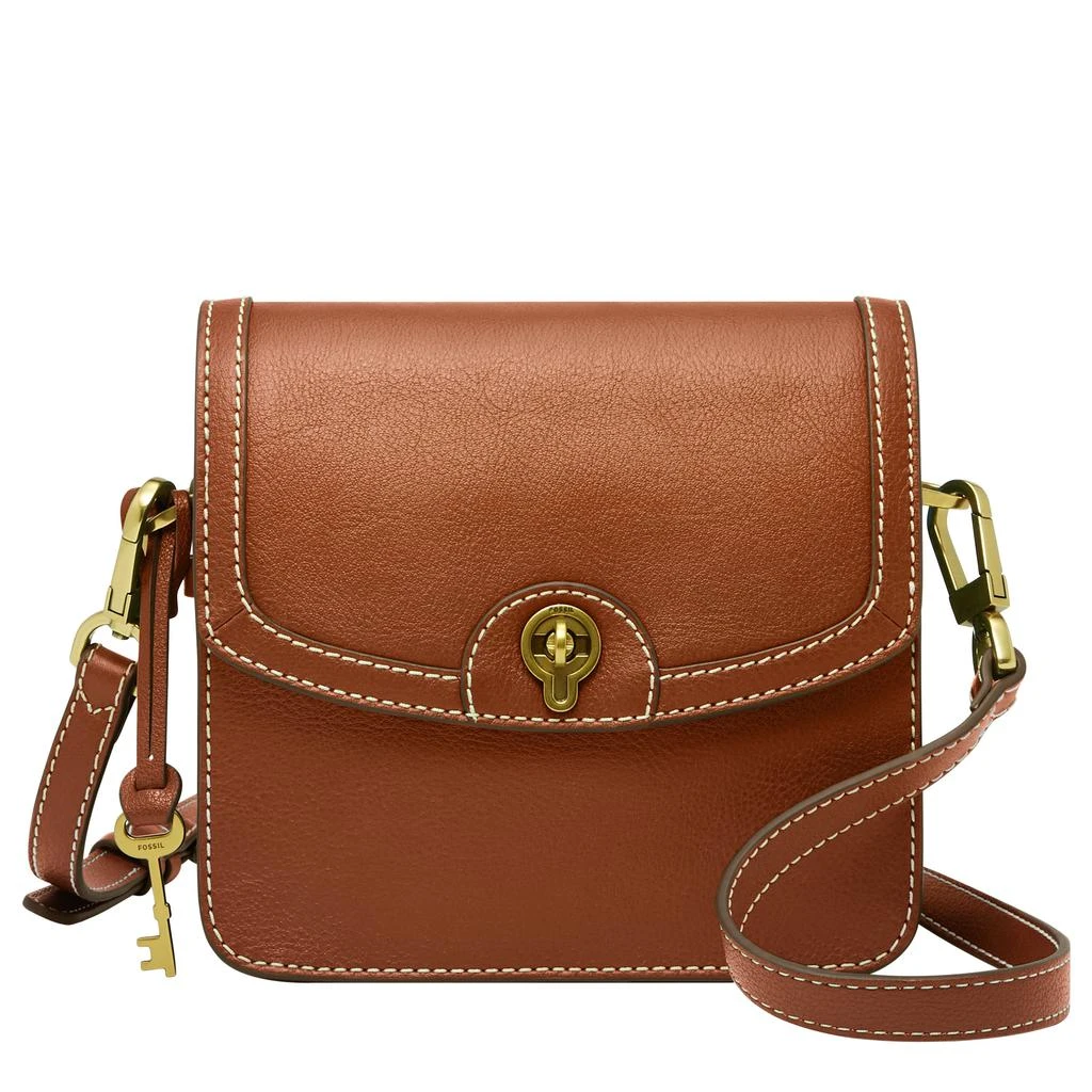 商品Fossil|Women's Ainsley Eco Leather Small Flap Crossbody,价格¥781,第1张图片