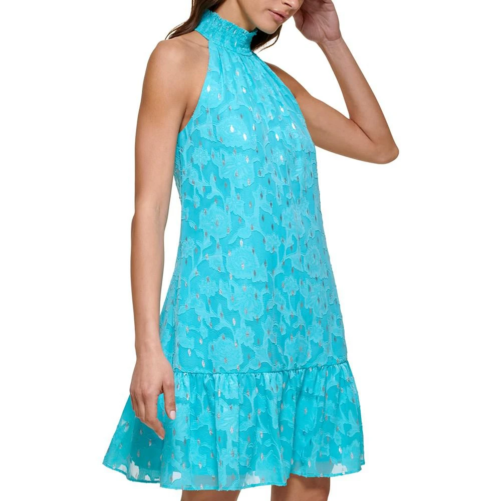 商品Kensie|Women's Halter Sleeveless Burnout Chiffon Dress,价格¥879,第3张图片详细描述