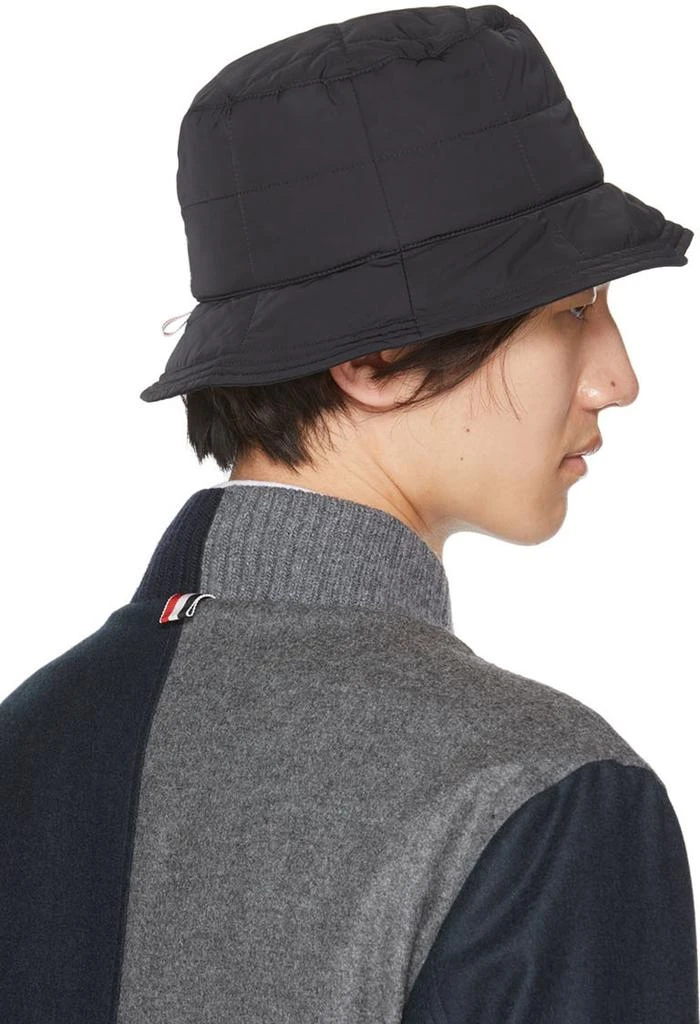 商品Thom Browne|Black 4-Bar Bucket Hat,价格¥1402,第3张图片详细描述