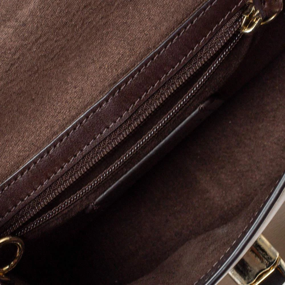 Coach Cream White Leather Turnlock Small Chain Crossbody Bag 商品