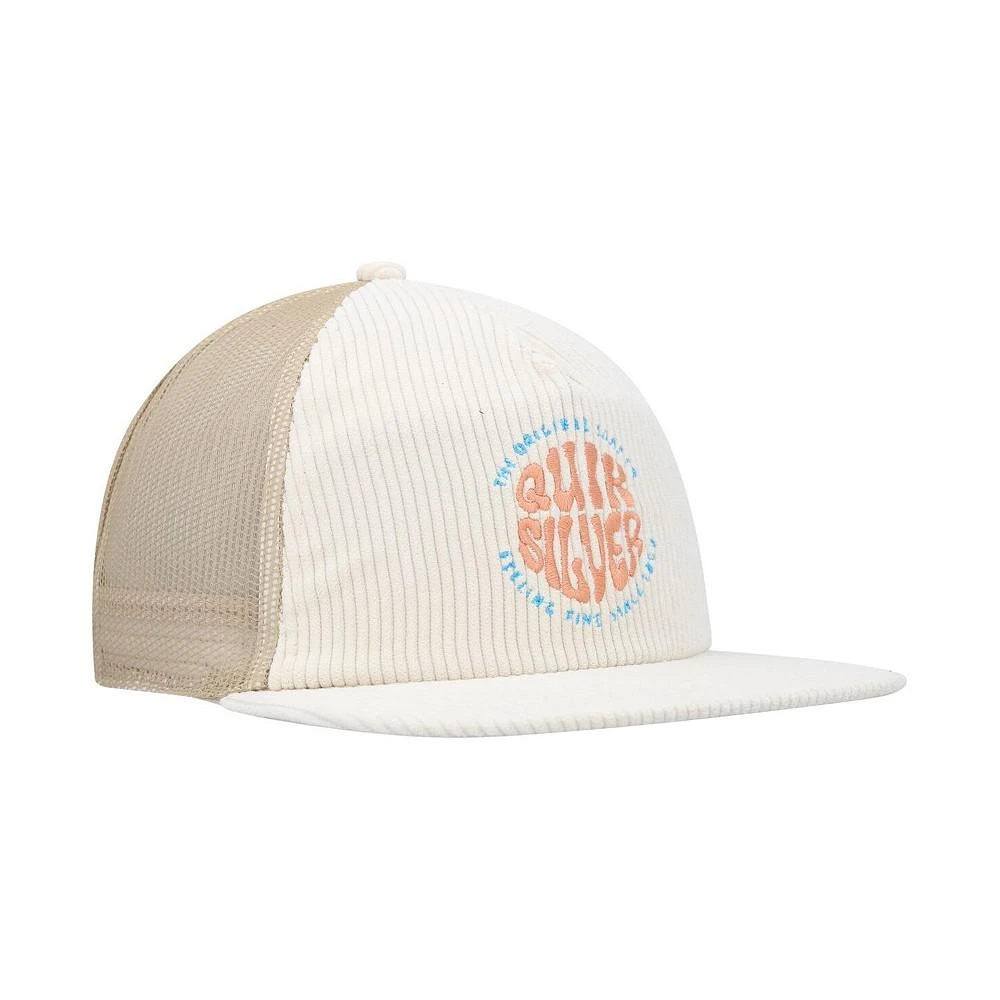 商品Quiksilver|Men's Cream Coasteeze Trucker Snapback Hat,价格¥235,第3张图片详细描述