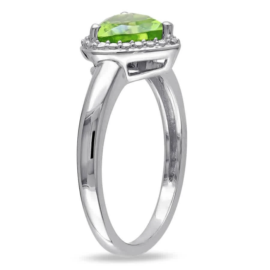 商品Amour|1 1/3 CT TGW Peridot Heart Ring in Sterling Silver,价格¥379,第2张图片详细描述