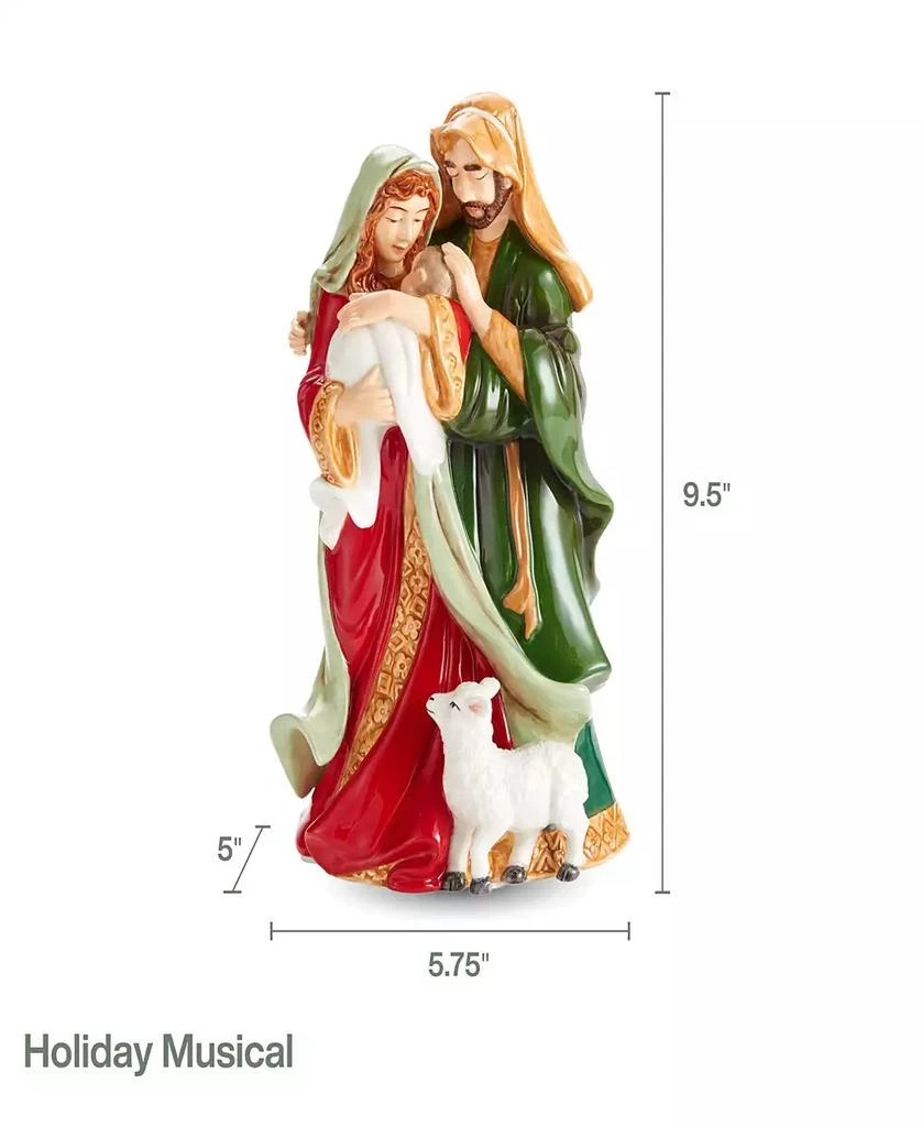 商品Fitz and Floyd|Holiday Musical Holy Family Figurine, 9.5-in,价格¥539,第5张图片详细描述