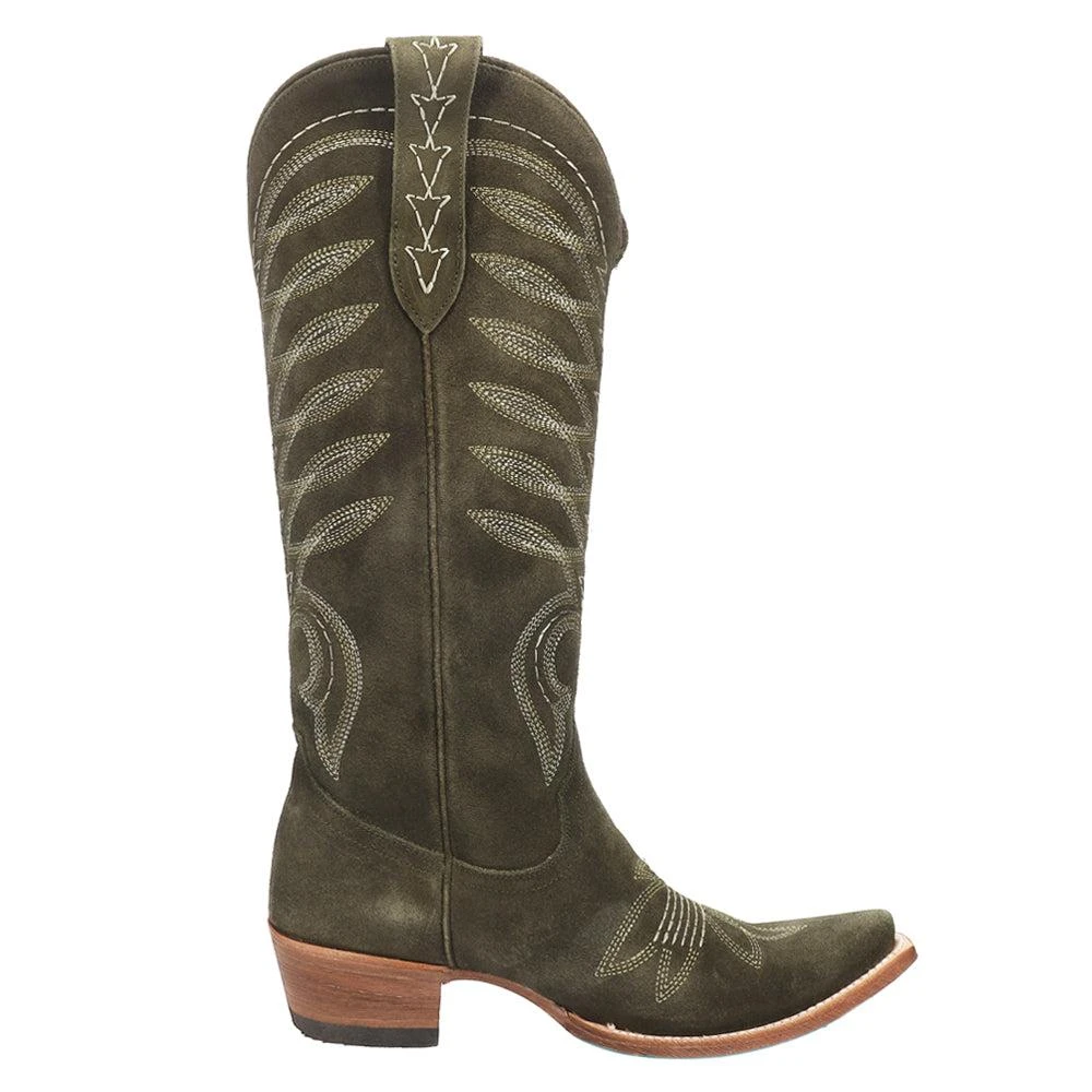 商品LANE|Squash Blossom Embroidery Snip Toe Cowboy Boots,价格¥2562,第1张图片