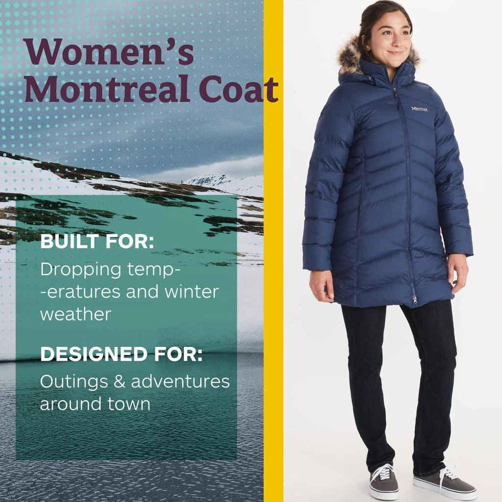 商品Marmot|MARMOT Women's Montreal Mid-Thigh Length Down Puffer Coat,价格¥1314,第2张图片详细描述