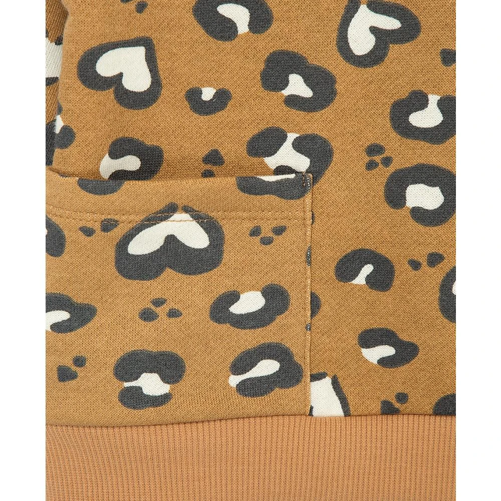 商品Little Me|Baby Girls 2-Pc. Leopard Heart Print Sweatshirt Set,价格¥283,第4张图片详细描述