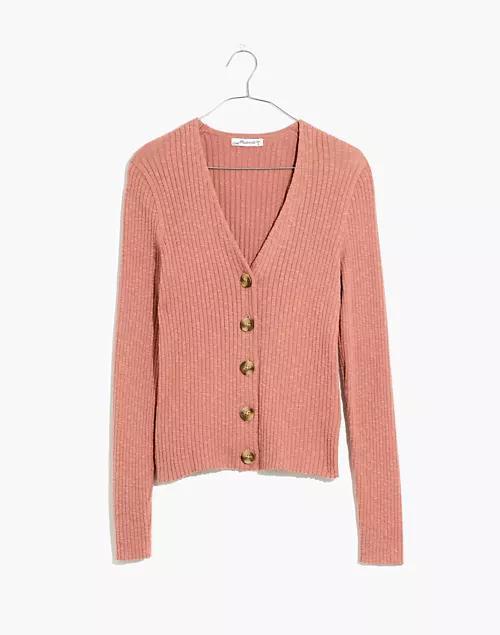 商品Madewell|Shrunken Ribbed Cardigan Sweater,价格¥372,第1张图片