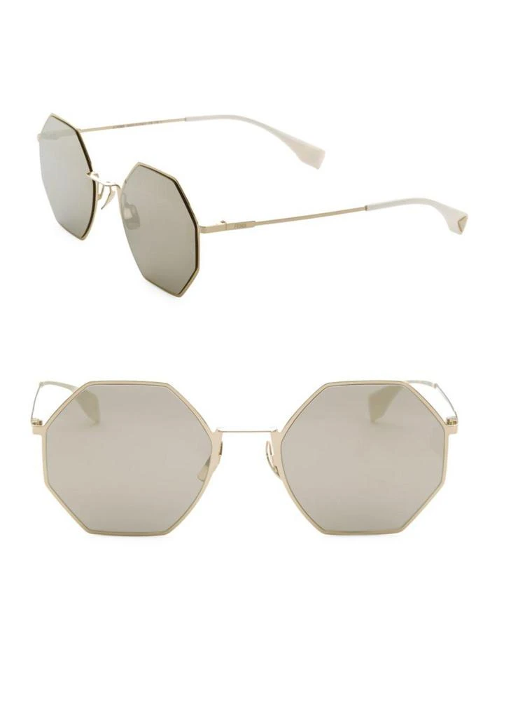 商品Fendi|53MM Geometric Metal Sunglasses,价格¥3495,第1张图片