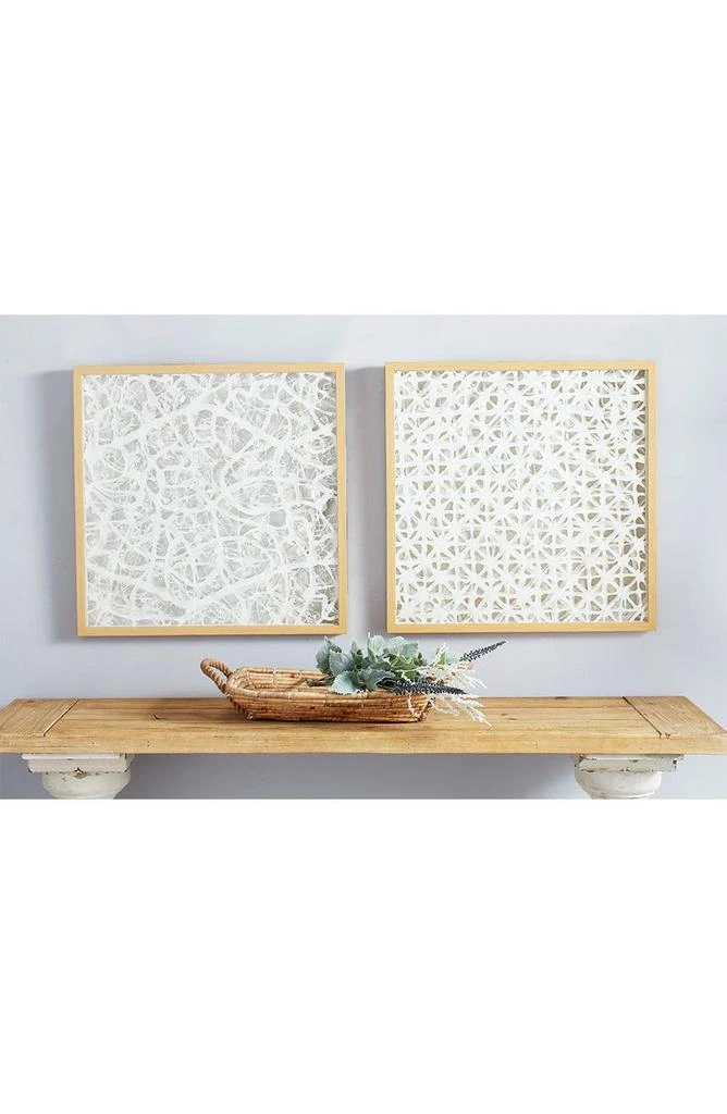 商品WILLOW ROW|Large Square Modern Abstract Art White Paper Shadow Box Wall Decor,价格¥1345,第1张图片