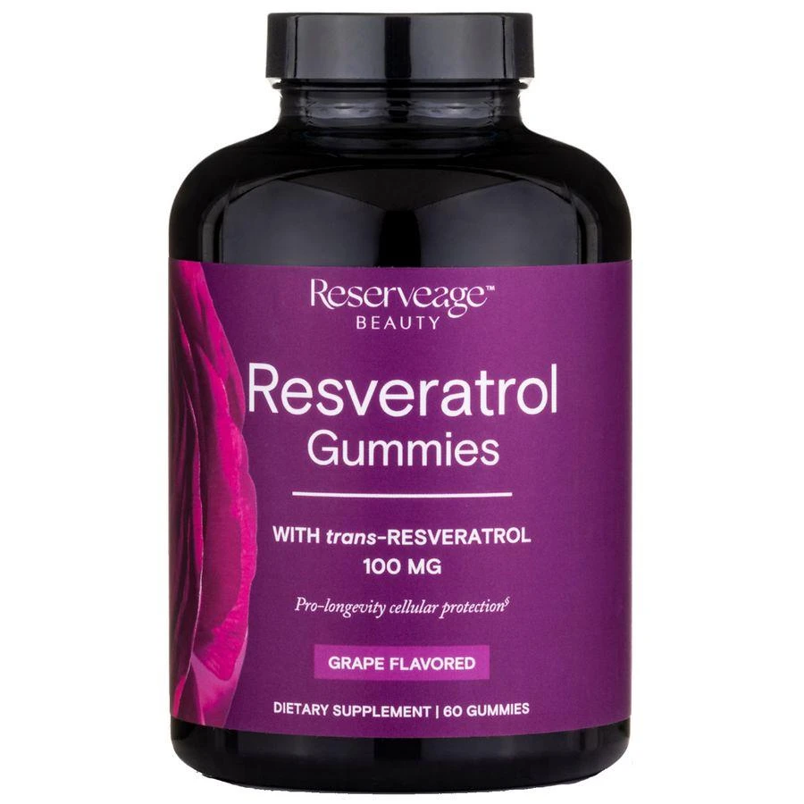商品Reserveage Beauty|Resveratrol Gummies 100 mg Grape,价格¥185,第1张图片