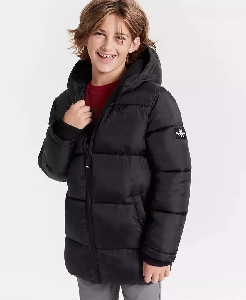 商品Calvin Klein|Big Boys Long Puffer Jacket,价格¥360,第4张图片详细描述