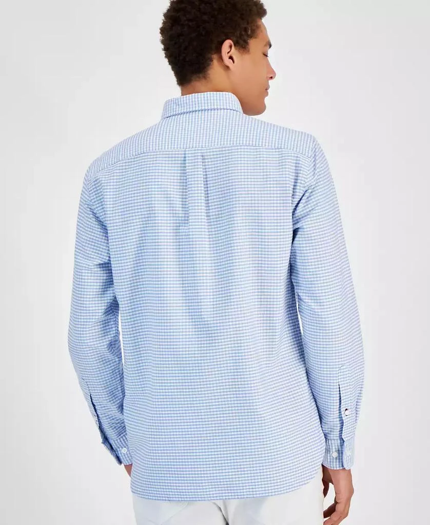 商品Tommy Hilfiger|Men's Gingham Long Sleeve Button-Down Oxford Shirt,价格¥593,第2张图片详细描述