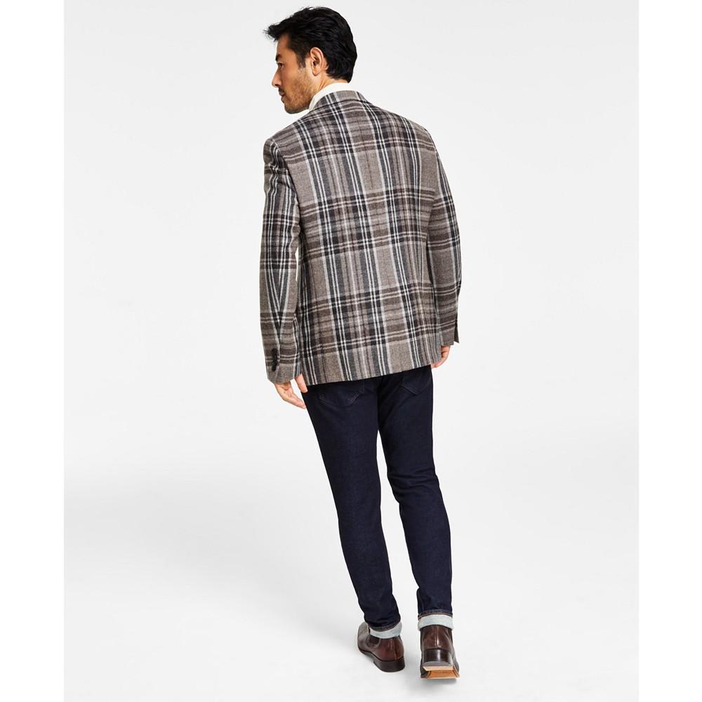 商品Ralph Lauren|Men's Classic-Fit Ultraflex Stretch Plaid Wool Blazer,价格¥802,第4张图片详细描述