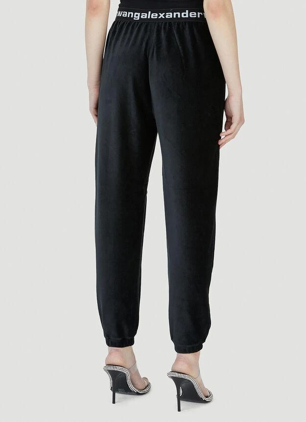 商品Alexander Wang|Velvet Track Pants in Black,价格¥3105,第4张图片详细描述