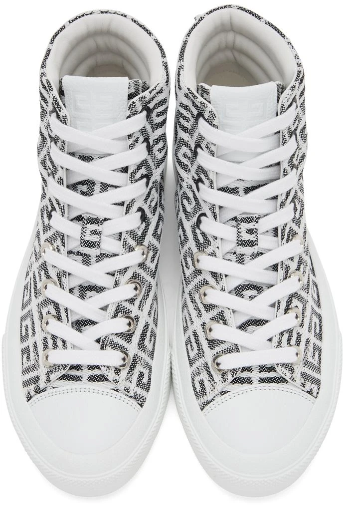 商品Givenchy|白色 4G Jacquard City 高帮运动鞋,价格¥4776,第5张图片详细描述