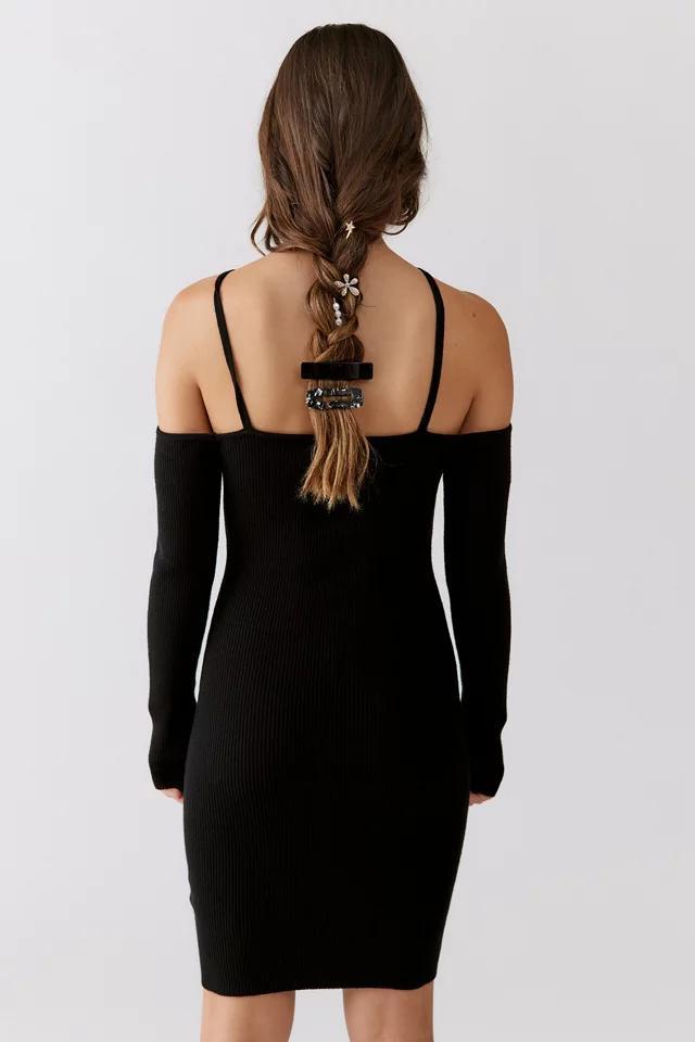 商品Urban Outfitters|UO Lorna Off-The-Shoulder Long Sleeve Mini Dress,价格¥258,第5张图片详细描述