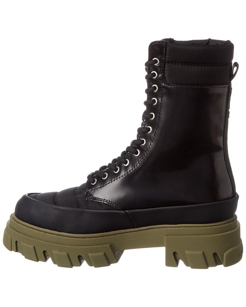 商品Ganni|GANNI Quilted Nylon & Leather Combat Boot,价格¥1820,第4张图片详细描述