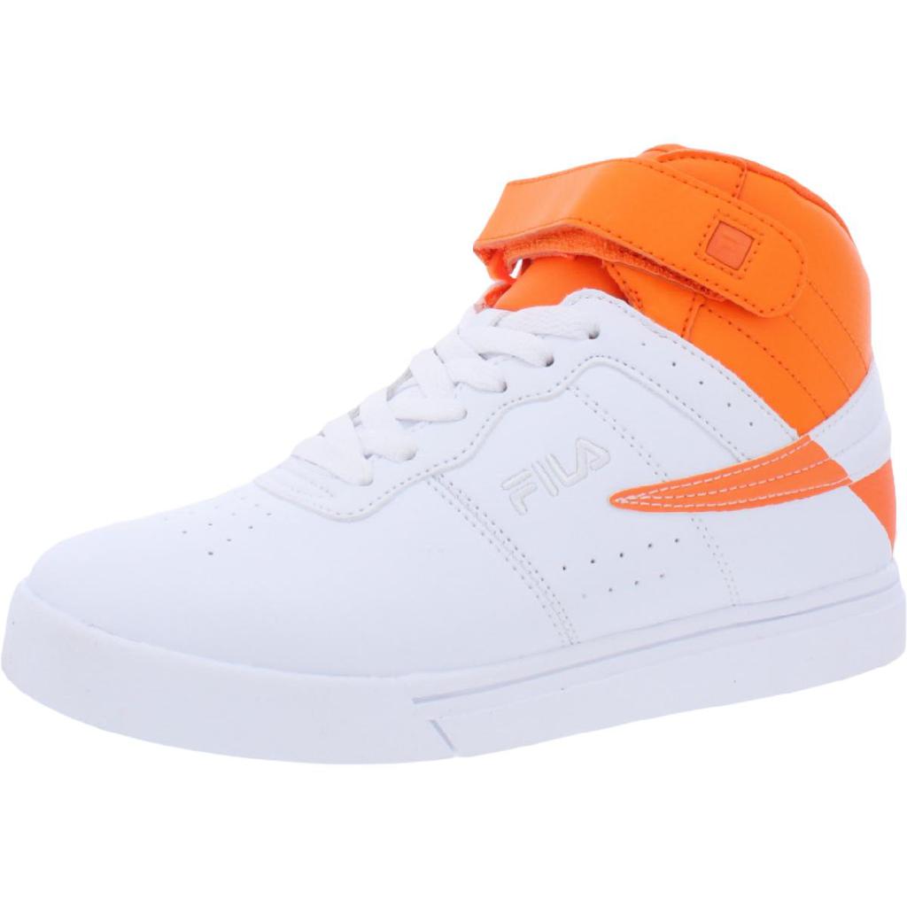 Fila Boys Vulc 13 Harlay Faux Leather High-Top Fashion Sneakers商品第4张图片规格展示