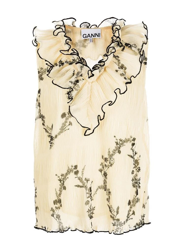商品Ganni|Pleated Georgette,价格¥566,第1张图片