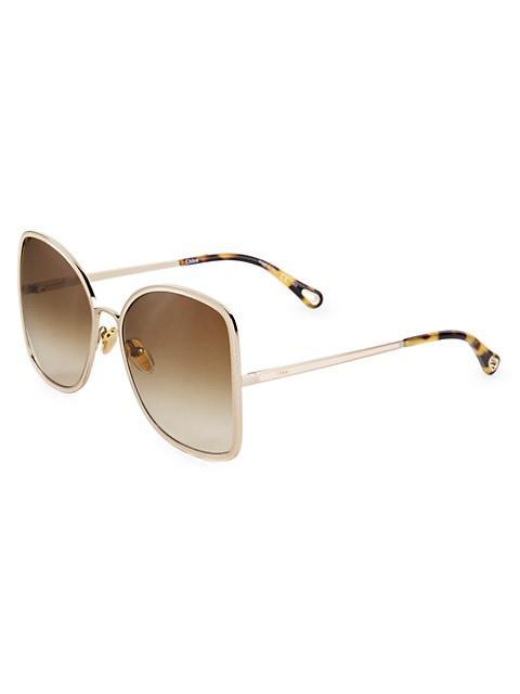 商品Chloé|Vitto 60MM Square Sunglasses,价格¥3244,第4张图片详细描述