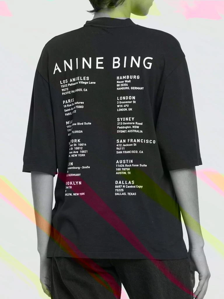商品ANINE BING|Avi Smiley Organic Cotton T-shirt,价格¥755,第2张图片详细描述