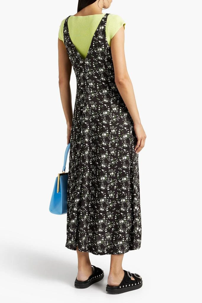 商品Ganni|Floral-print gauze midi dress,价格¥832,第1张图片