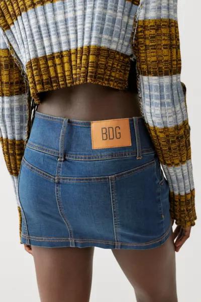 BDG Deryck Denim Belted Mini Skirt商品第2张图片规格展示