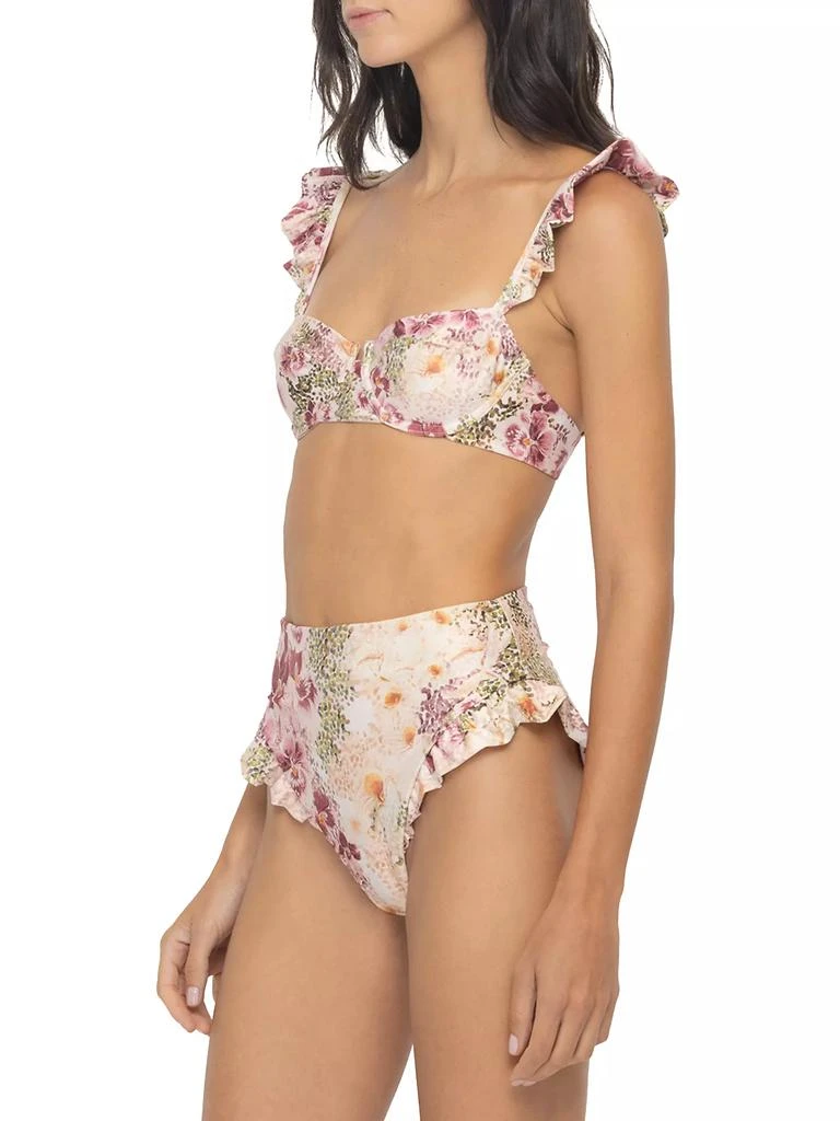 商品Agua by Agua Bendita|Veranera Kiwi Florecer Bikini Top,价格¥401,第5张图片详细描述