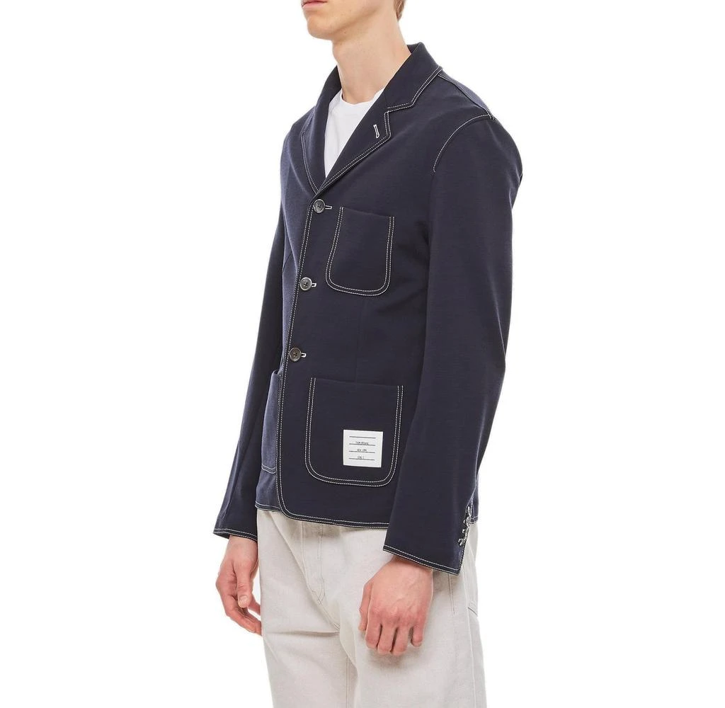 商品Thom Browne|Thom Browne 4-Bar Contrast Stitch Jacket,价格¥6047,第5张图片详细描述