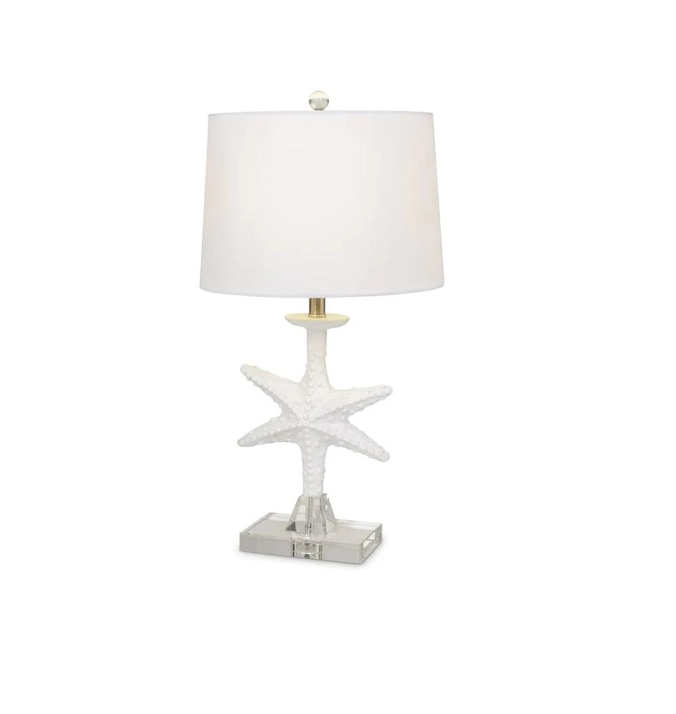 商品Homezia|Set Of Two White Coastal Starfsh Table Lamps,价格¥2091,第2张图片详细描述