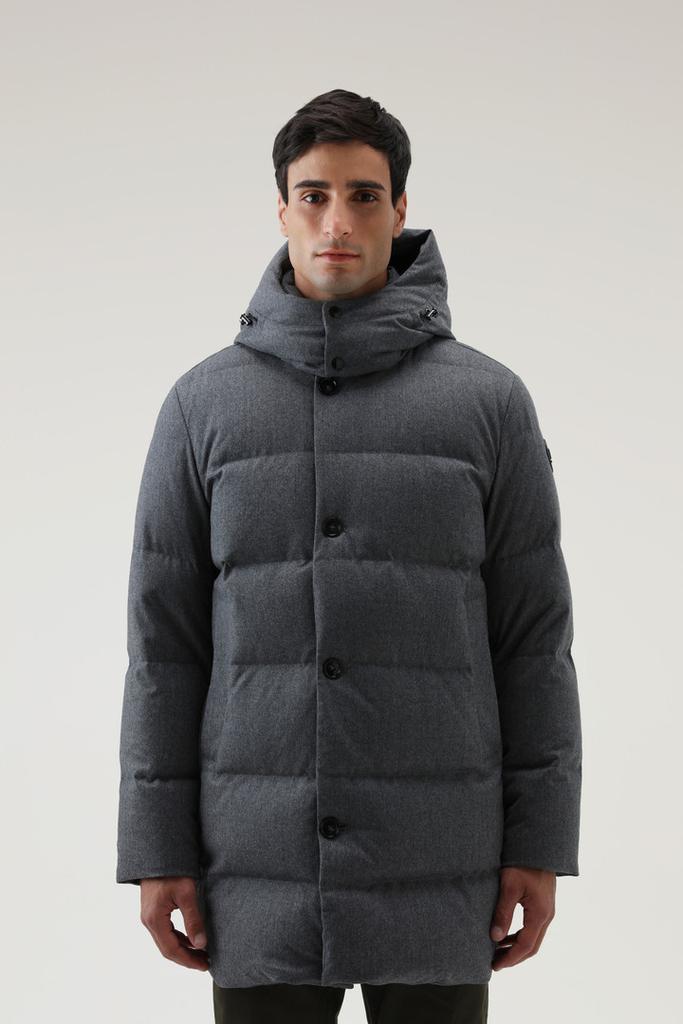 商品Woolrich|Luxe Long Parka in Vitale Barberis Canonico Wool,价格¥8104,第1张图片