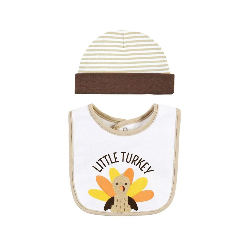 商品Hudson|Baby Boys and Girls Thanksgiving Bib and Caps, 5 Piece Set,价格¥105,第3张图片详细描述