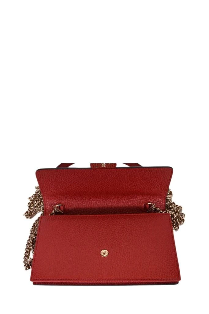商品Gucci|Interlocking shoulder bag GG small Red leather,价格¥6798,第4张图片详细描述