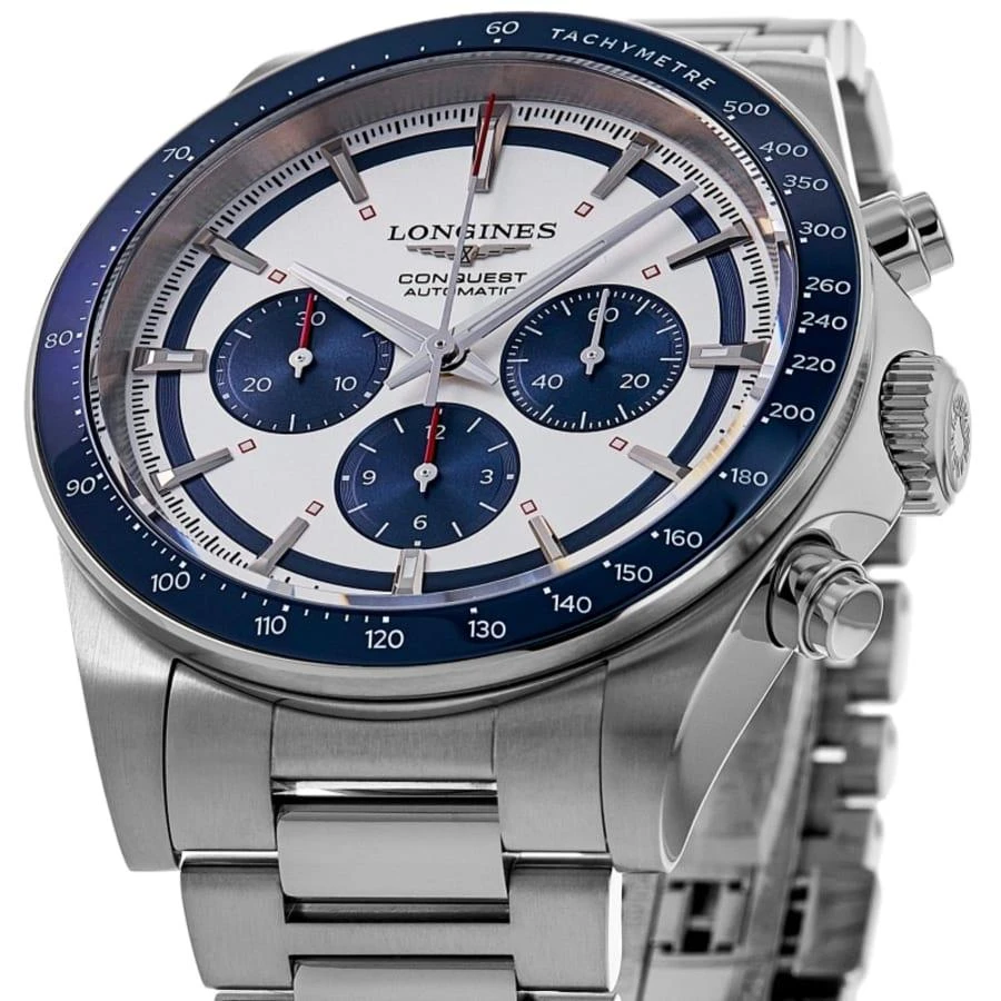 商品Longines|Conquest Automatic Chronograph Silver Dial Steel Men's Watch L3.835.4.98.6,价格¥27150,第2张图片详细描述