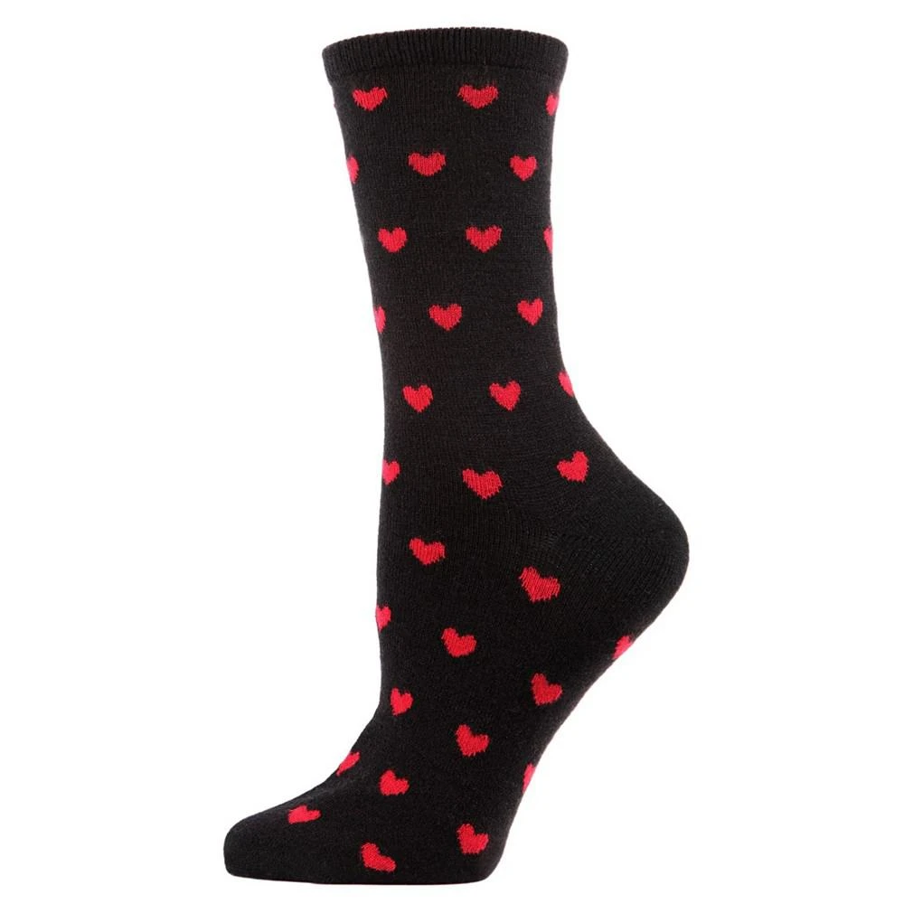商品Memoi|Hearts Cashmere Women's Crew Socks,价格¥104,第1张图片